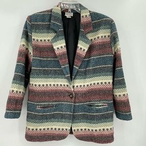 Vintage 80s Karin Morgan Collection Blazer Size M